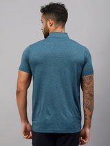 Vector X Mens Gym Fitness Body Fit Ban-collar T-shirt Jersey