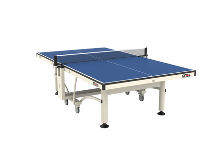 STAG GLOBAL Peter Karlsson Table Tennis Table |  High Level Competition TT Table | with 2 TT Rackets | 6 Balls | 1 Table Cover | Clamp Net