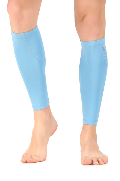 Nylon Compression Calf Sleeves (Aqua Blue)
