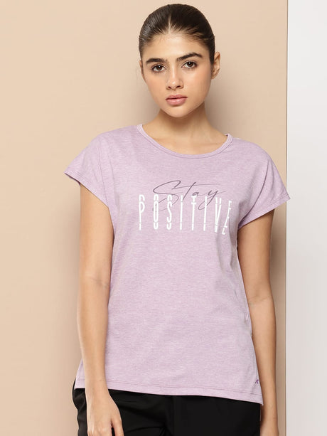 Pack Of 2 Women Yoga Tee Lavender & Sea Green