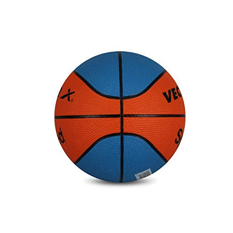 Vector X 8 Panel Speed Rubber Moulded Indoor/Outdoor Basketball with Butyl Bladder (Suitable for Practice/Match/Training) + Free Air Needle