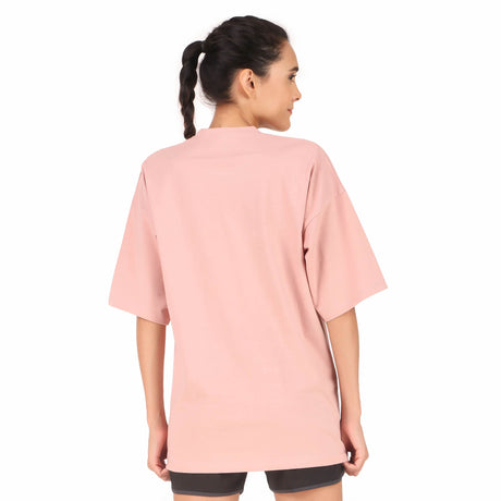 Cotton Oversize Tshirt For Women (Pink)