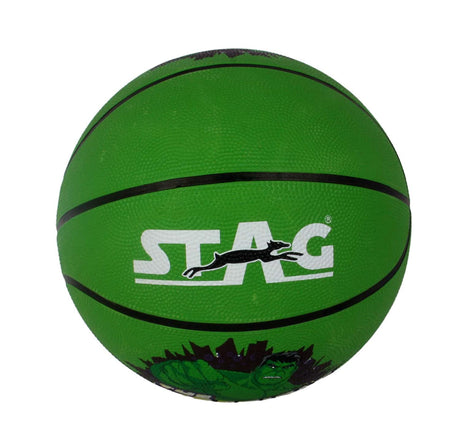 STAG GLOBAL Marvel Hulk Basketball – Green | Kids' Indoor & Outdoor Sports Ball
