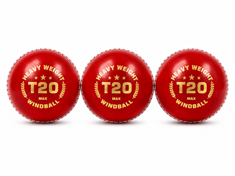 T20 Max Heavy Weight Cricket Wind Ball 130g set of 3 - Synco