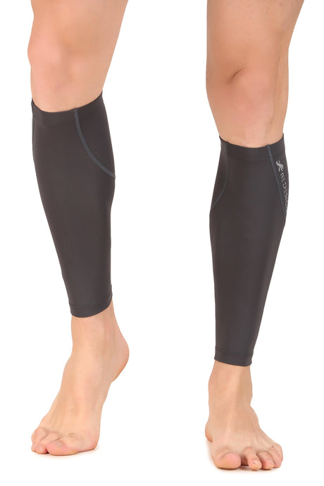 Nylon Compression Calf Sleeves (Dark Grey)