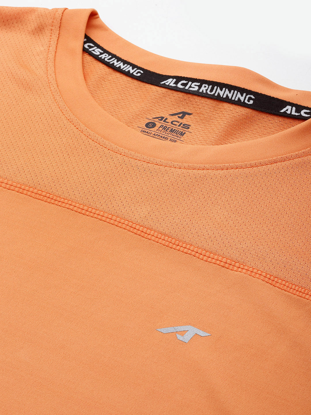 Orange Dry cell Running Crop Tee