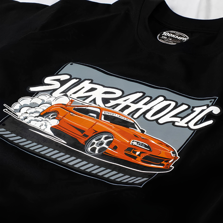 Supraholic - T-Shirt  - Black | 100kmph