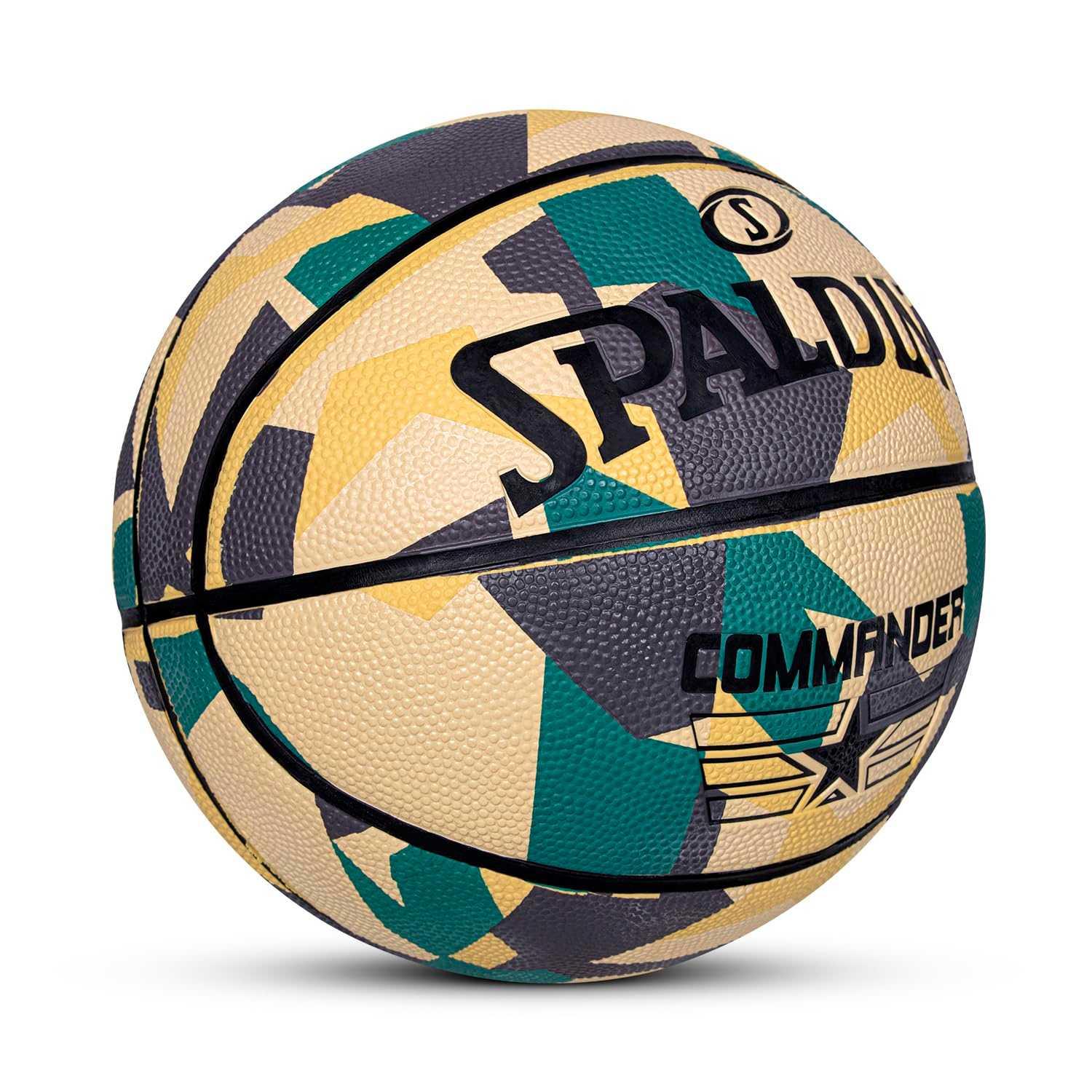 Spalding Commander Basketball (Camouflage) (Size-7)Green