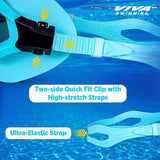 Viva Swimming Discovery Mask Goggle Comfortable Cushioned with Adjustable Head Strap Adult Swimming Goggles | Anti Fog, UV Protection, No Leakage, 180° Clear Wide Vision for Adults Men Women Teenagers