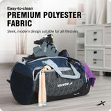 Vector X Miller Gym Bag for Women & Men, Sports Travel Duffel Bag Workout Bag Unisex | Water Resistant | Adjustable Shoulder Strap | Fitness Workout Carry Bag with Multiple Pockets