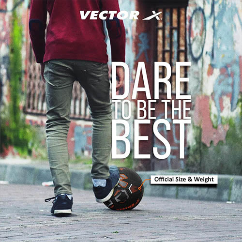 Vector X Street Mania 32 Panel Rubberised Material with Latex Bladder Hand Stitched Indoor/Outdoor Water-Resistant Match, Training Football + Pump , For Men Adults 15+ Years Boys Size 5