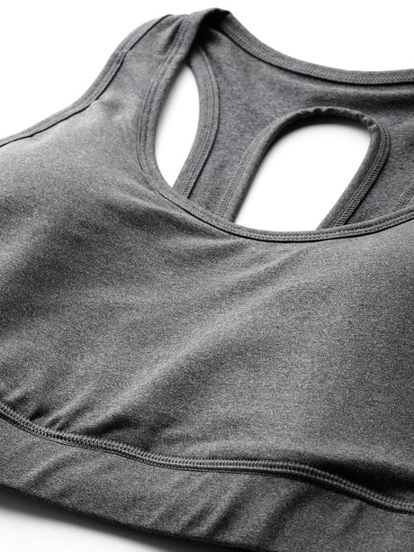 Alcis Women Grey On The Move Bra Top