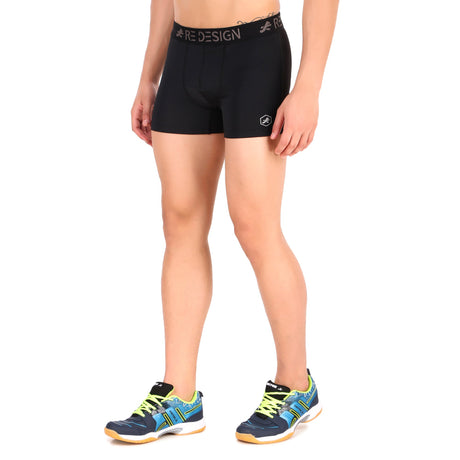 Men's Nylon Compression Trunks (Black)