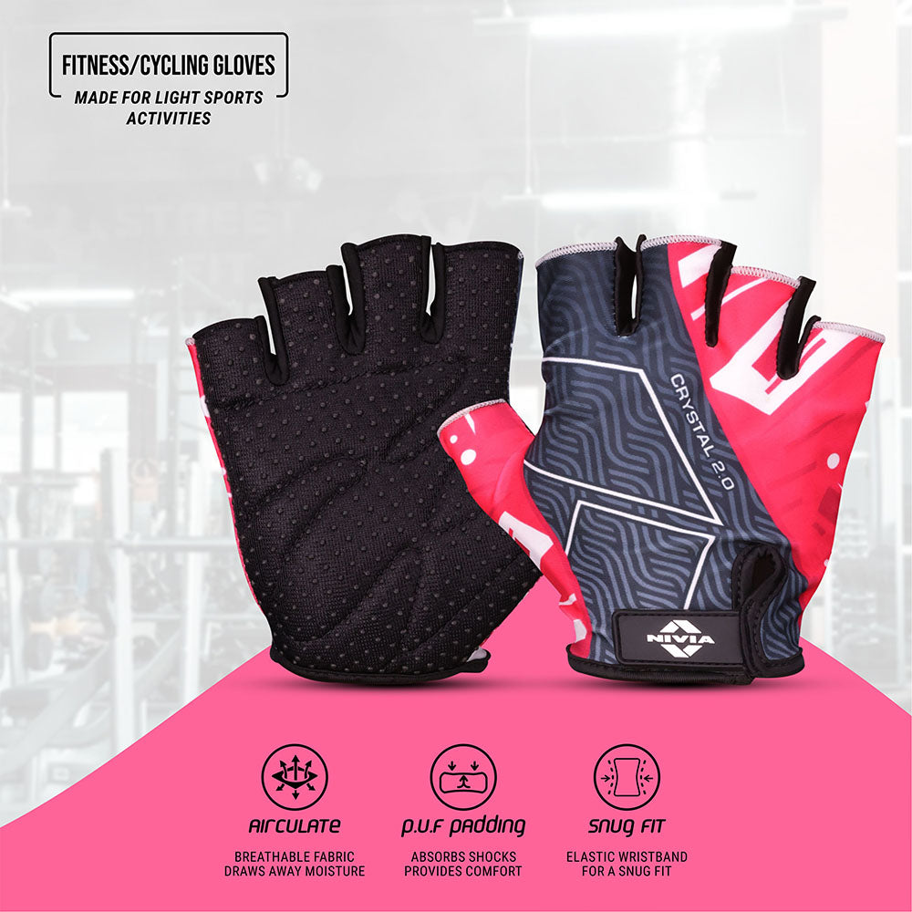 Nivia Crystal 2.0 Gym Gloves