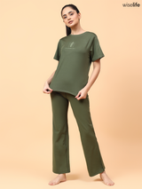 Purpose Printed Active T-shirt (Olive green)