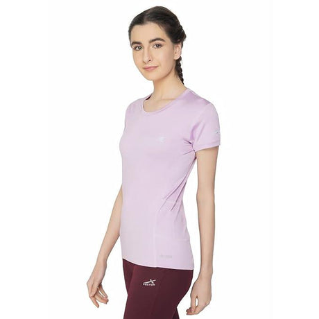Vector X OGT-107 Girls Round Neck 4-Way Stretch T-Shirt(Orchid-Pink-XXL)