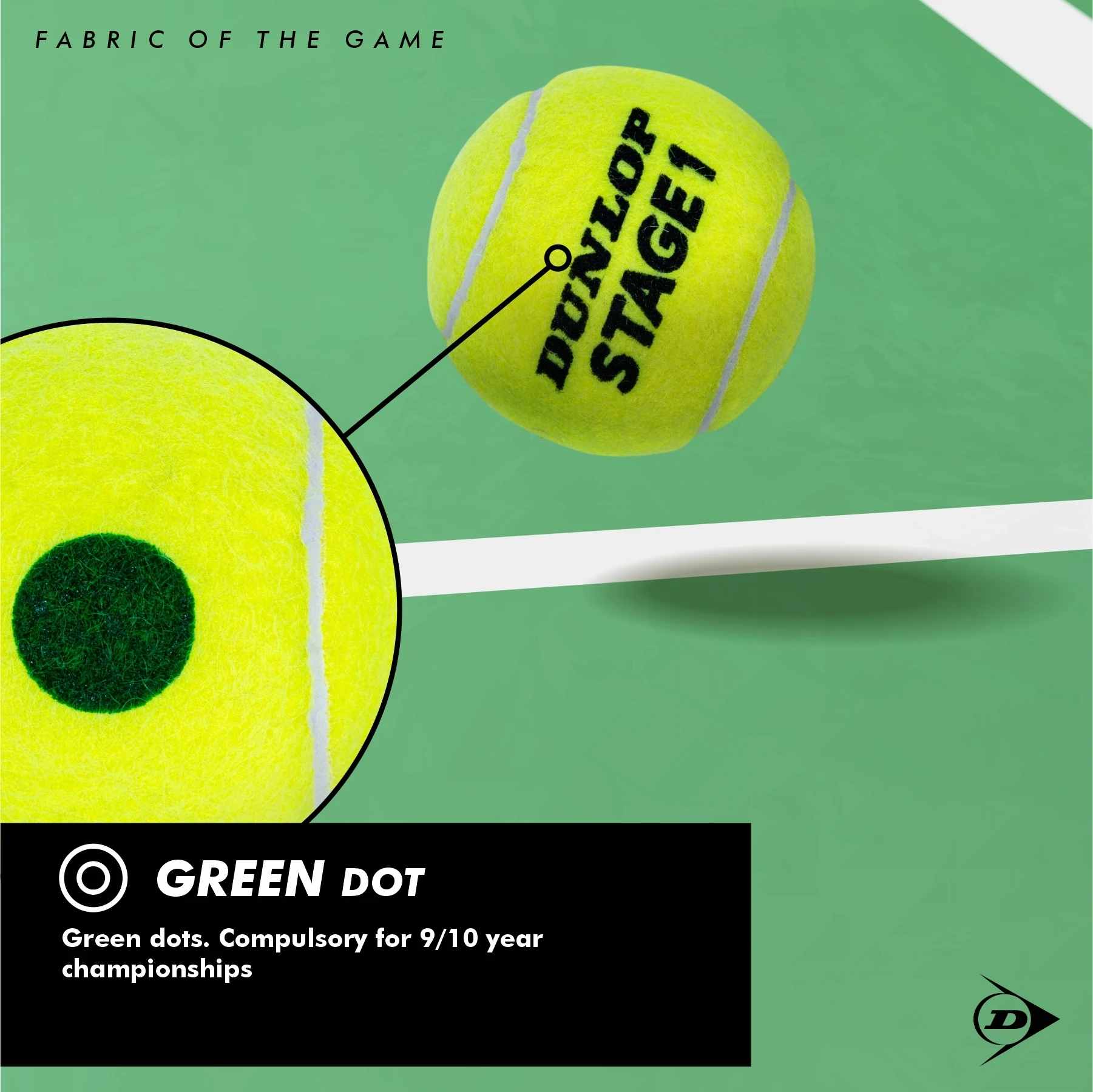 Dunlop Stage 1 Green Tennis Ball