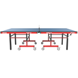 STAG GLOBAL Deluxe 1000 DX Table Tennis Table | 25mm Blue Top with 2 TT Rackets | 6 Balls | 1 Table Cover & Clamp Net