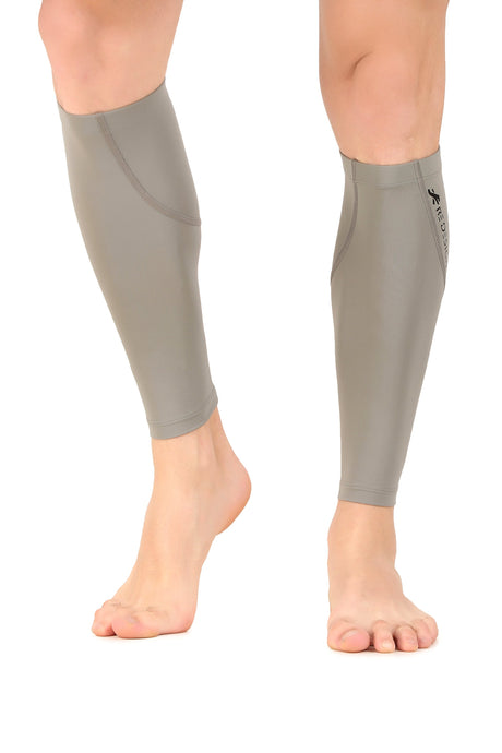 Nylon Compression Calf Sleeves (Light Grey)