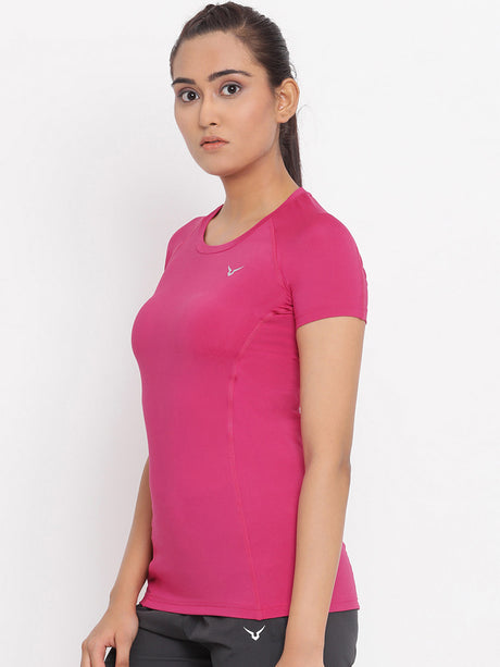 Invincible Women’s Stretch Round Neck Solid Tee | K.L. Mahajan & Sons (Invincible)