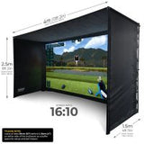 SimSpace Golf Enclosure - Platinum White Screen (4 x 2.5 x 1.5 Mtr)