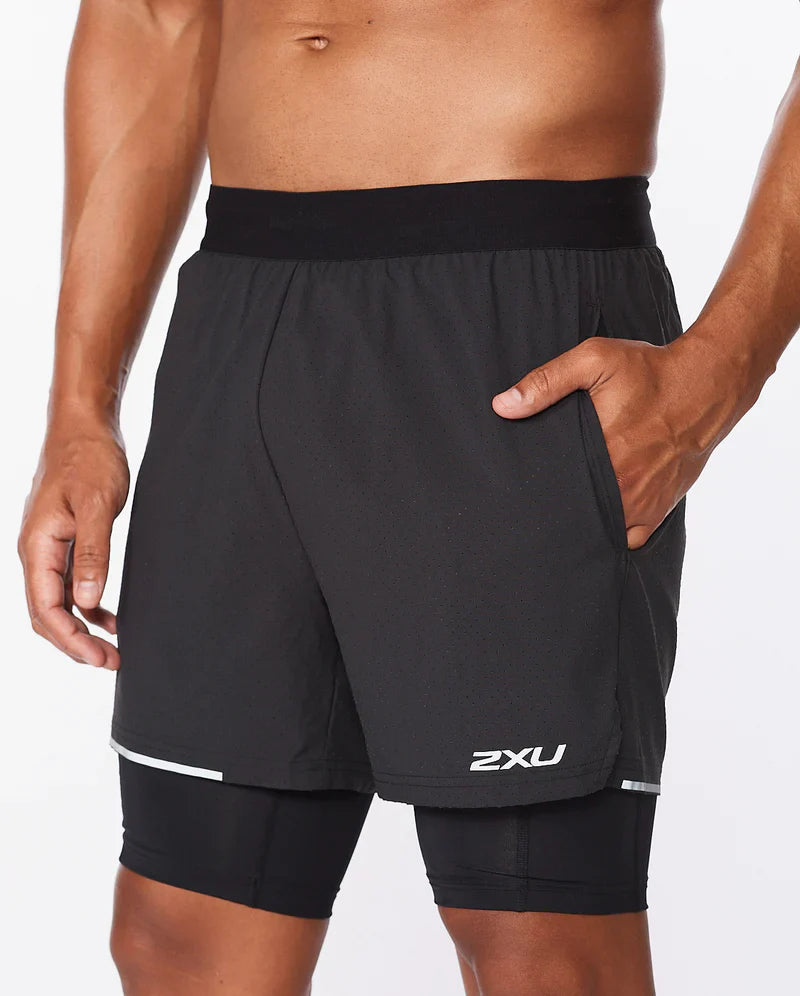 2XU Aero 2-In-1 5" Men Running Shorts