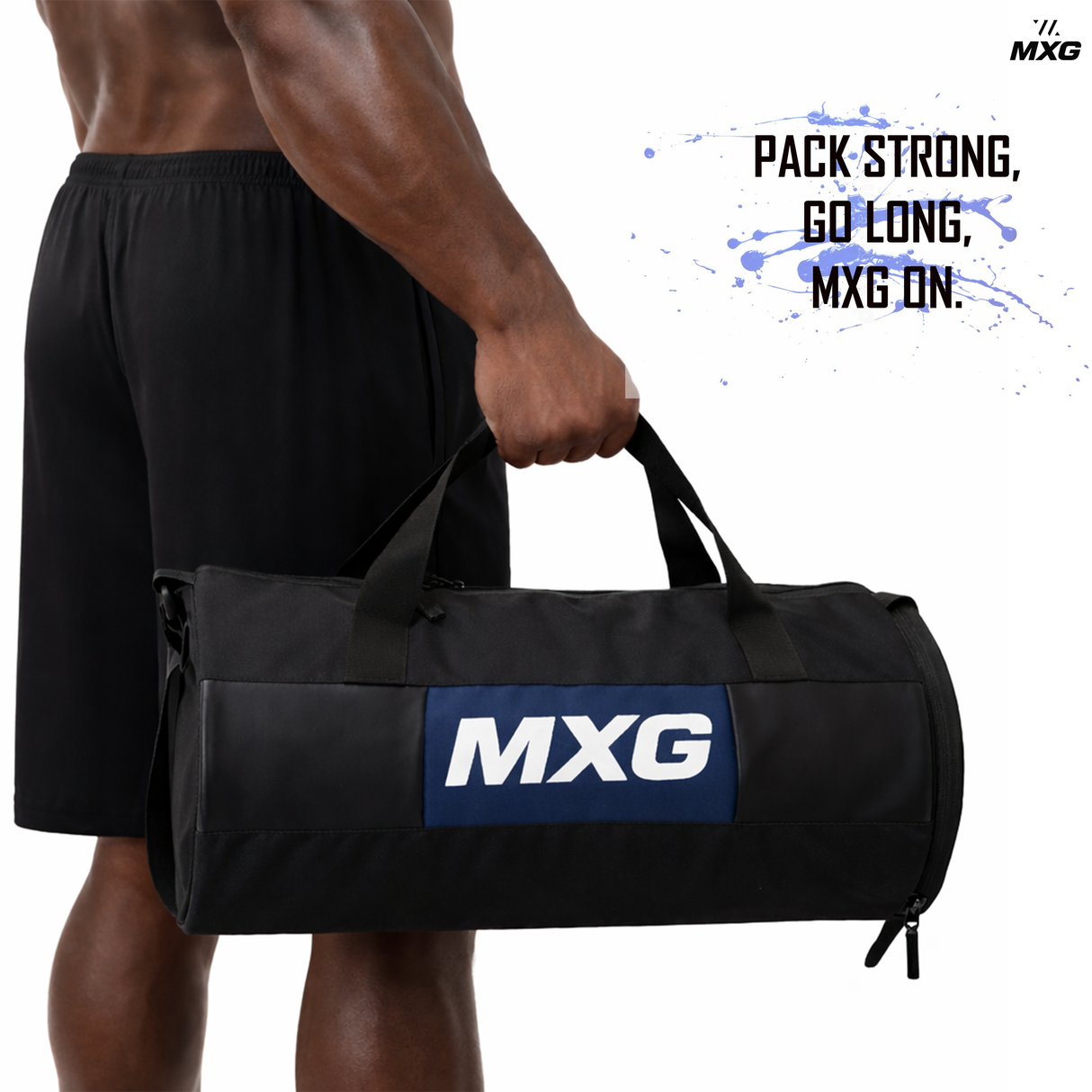 MXG Move X 26L Gym Bag for Men & Women | Durable Polyester Duffle Bag with Adjustable Strap | Fitness, Workout & Travel - Image 3 | KIBI SPORTS