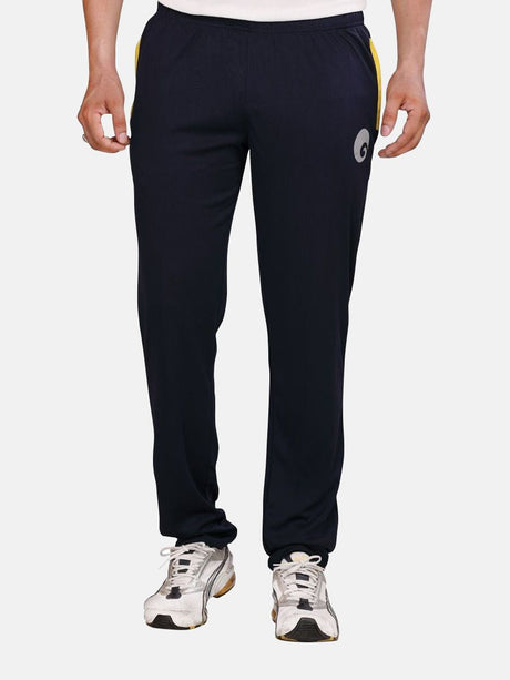 Omtex Royal Track Pants - 06 For Men - Navy Blue/Yellow | Omtex