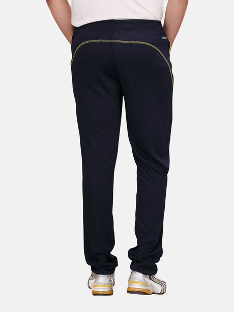 Omtex Royal Track Pants - 06 For Men - Navy Blue/Yellow | Omtex