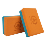 Vedam Yoga Block (orange/aqua)