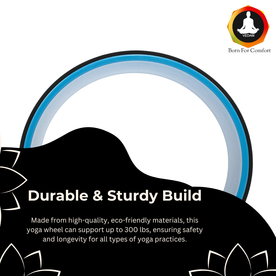 Vedam Yoga Wheel 13 x 5.5 in (Black/Sky)