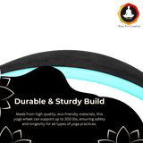 Vedam Yoga Wheel  13 x 5.5 in (Black/Teal Blue)