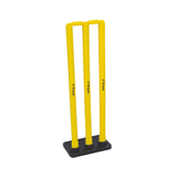 CRICKET PLASTIC STUMP SET WITH RUBBER BASE