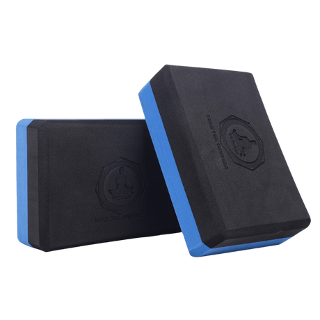 Vedam Yoga Block Set of 2 (Black/Blue) | Industrial