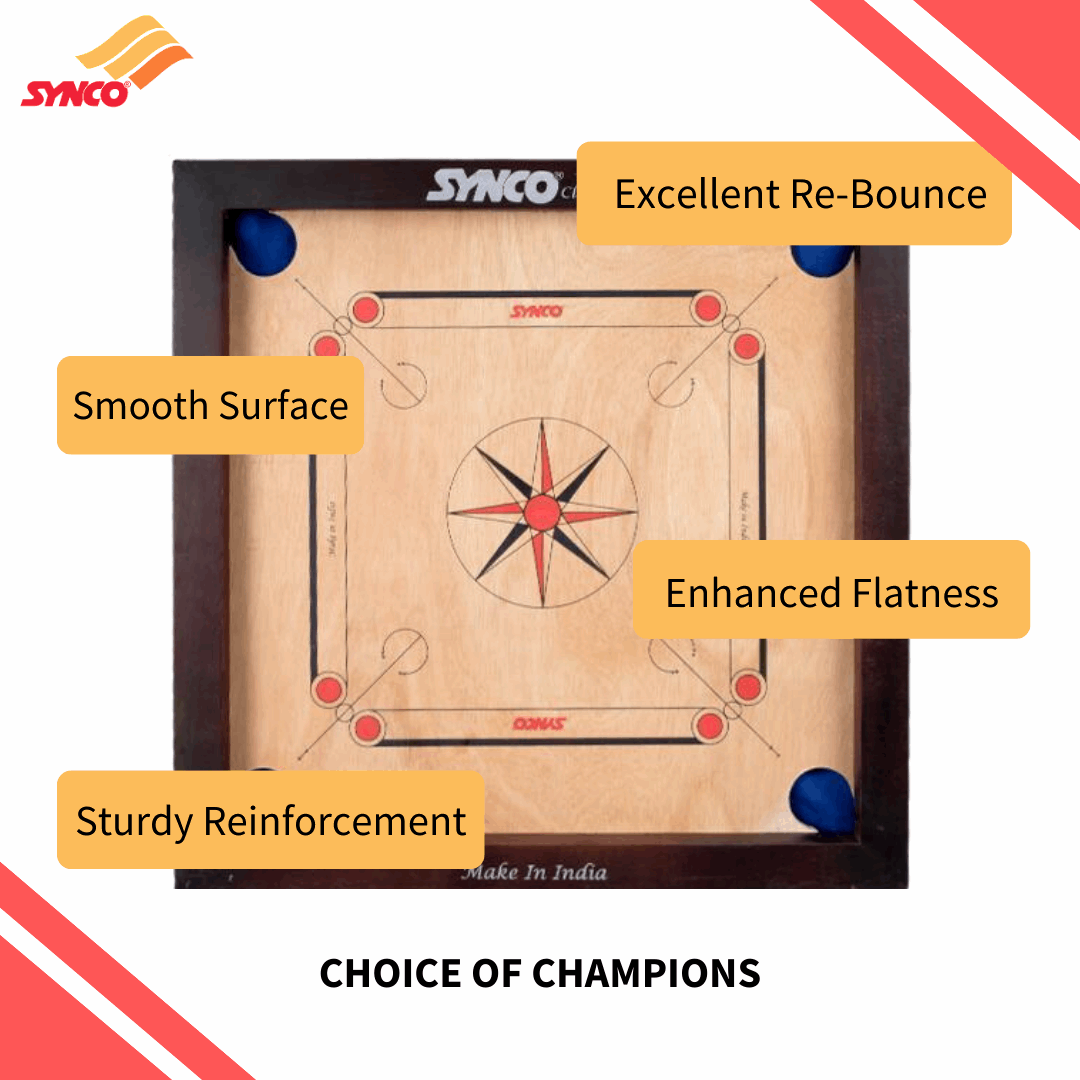 Synco Club Series Kids Carrom Board