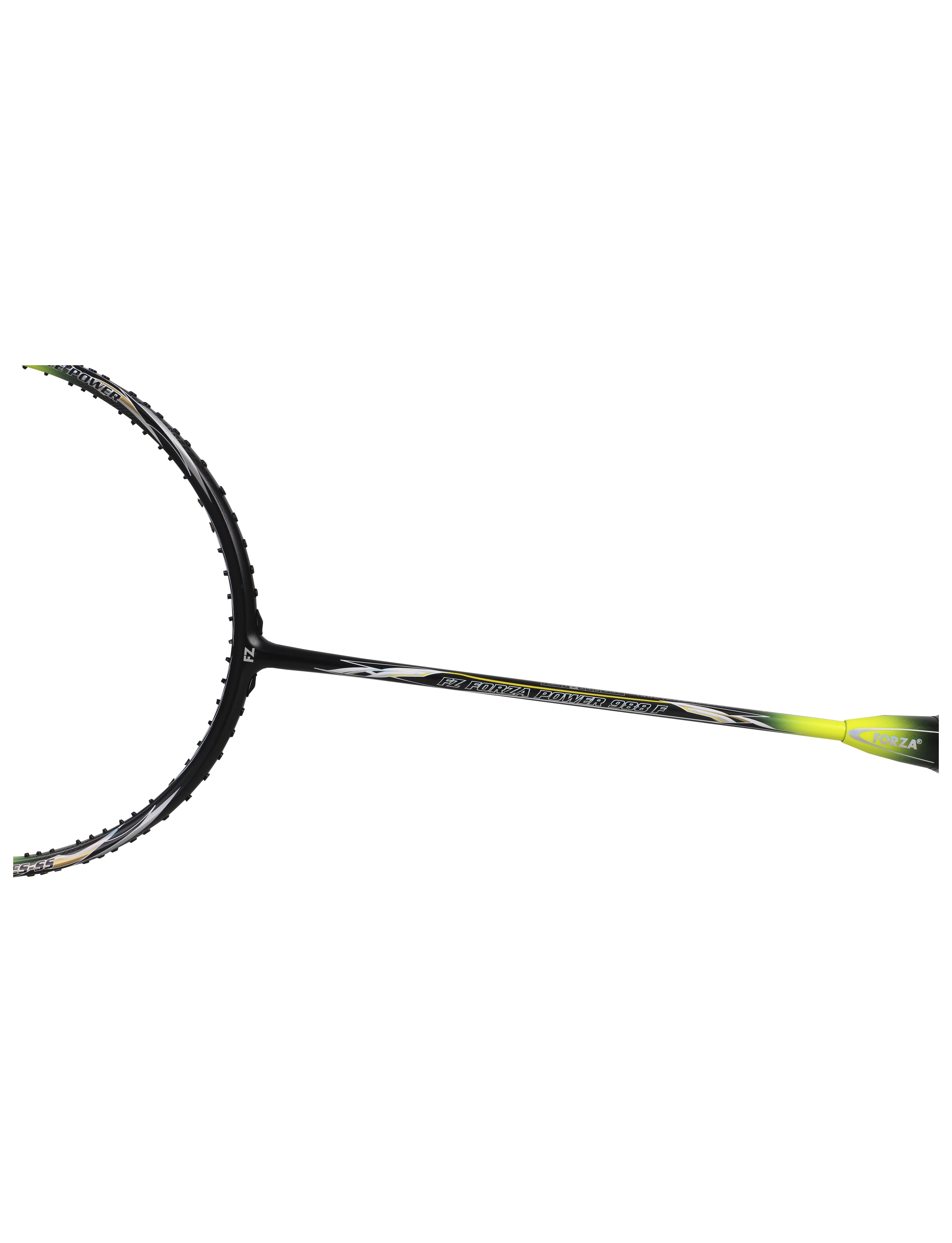 Power 988 Flexible Strung Attacking Badminton Racket (Black)- 3U/G5