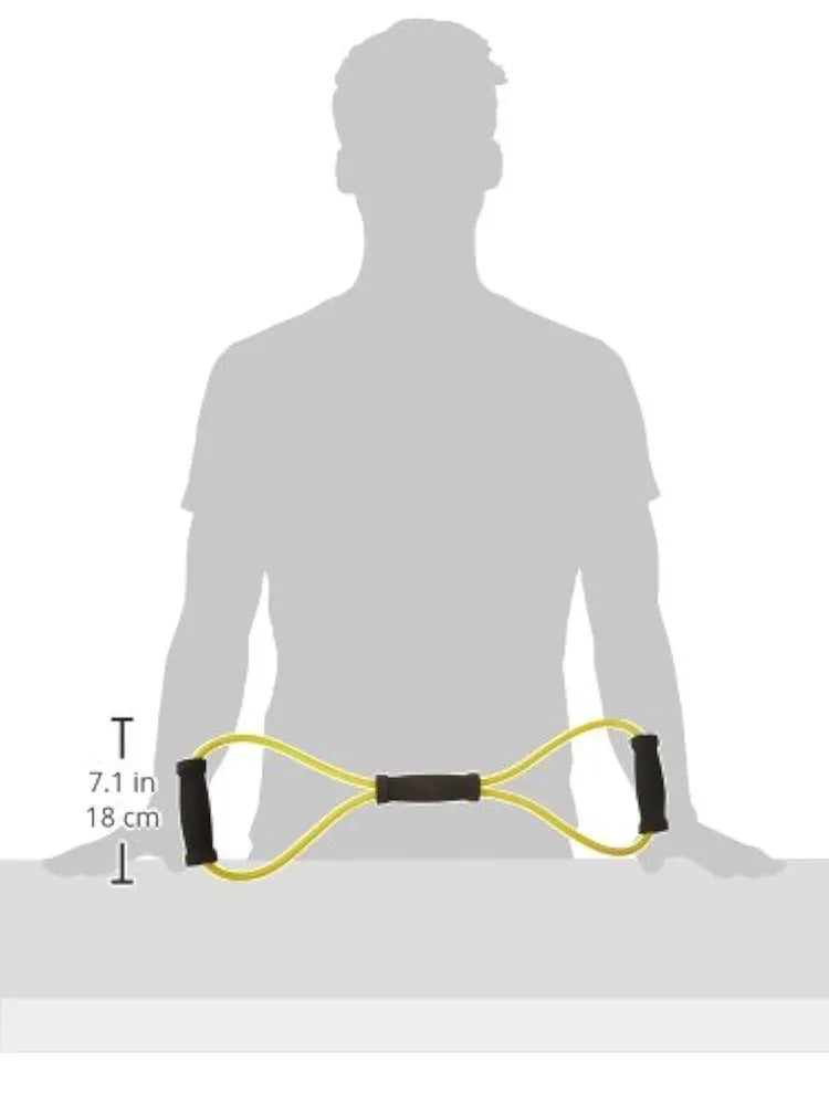 Cougar Figure 8 Shaped Latex Resistance Yoga Band for Chest, Arm & Shoulder Stretch Exercise Equipment