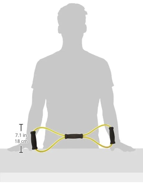 Cougar Figure 8 Shaped Latex Resistance Yoga Band for Chest, Arm & Shoulder Stretch Exercise Equipment