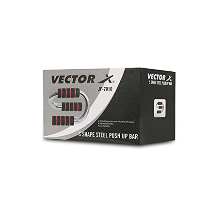 Vector X S-Shape Steel Construction Nicle Coated Push up Bar