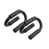 Vector X S-Shape Steel Construction Black Coated Push up Bar Push Up Bars for Men and Women