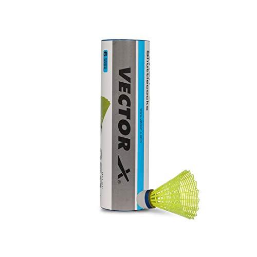 VECTOR X SC-250 Nylon Shuttle - Green (Medium, 77, Pack of 6)