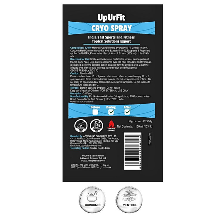 Cryo Cooling Spray