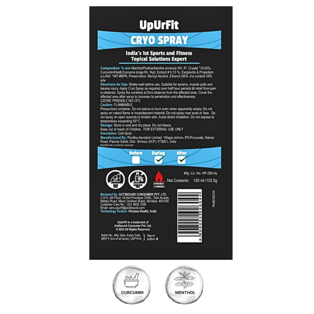 Cryo Cooling Spray