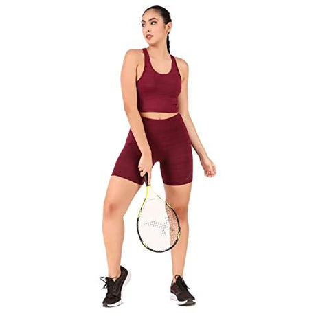 Vector X OSB-280 Women's Yoga Stretchable Sports bra and Tight Short Combo