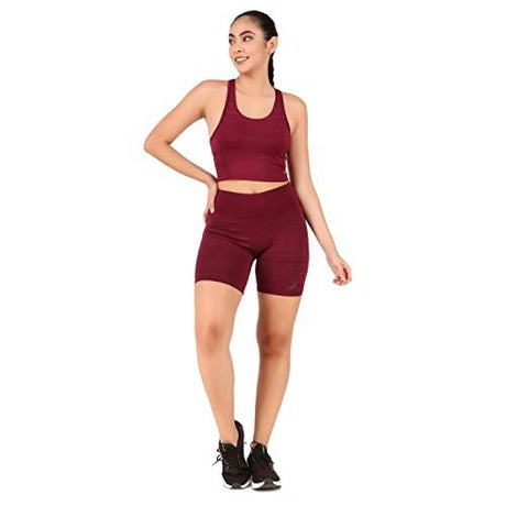 Vector X OSB-280 Women's Yoga Stretchable Sports bra and Tight Short Combo