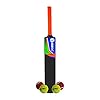 Rmax Black Hybrid Plastic Bat Combo with 4 Pace Heavy Tennis ball 2 Red & 2 Green (BLACK BAT + 4 PACE HEAVY TENNIS BALL) | Kibi Sports