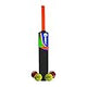 Rmax Black Hybrid Plastic Bat Combo with 4 Pace Heavy Tennis ball 2 Red & 2 Green (BLACK BAT + 4 PACE HEAVY TENNIS BALL) | Kibi Sports