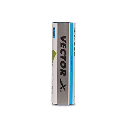 VECTOR X SC-250 Nylon Shuttle - Green (Medium, 77, Pack of 6)