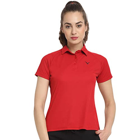 Invincible Women's Raglan Polo Gym Tee | K.L. Mahajan & Sons (Invincible)