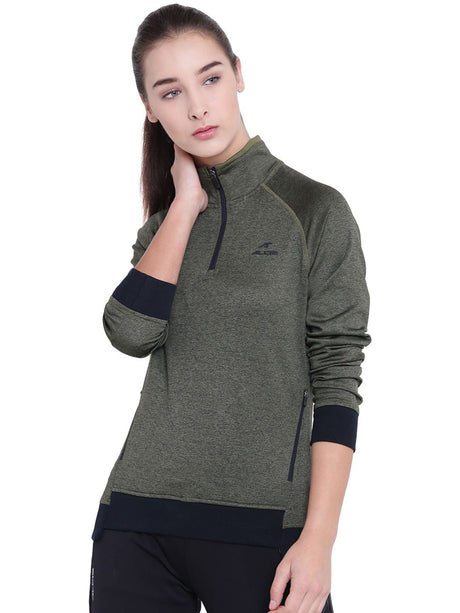 Women Solid Black Sweatshirts | Alcis